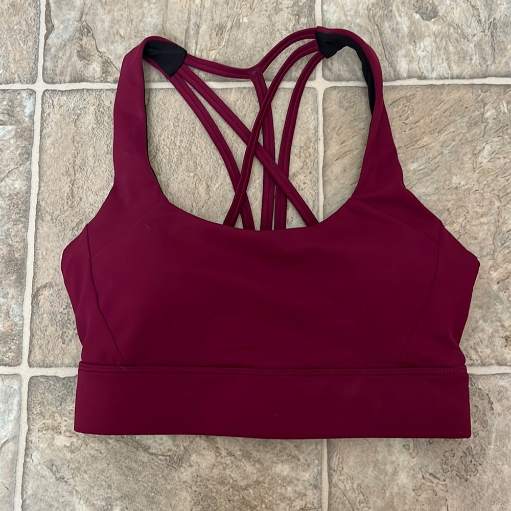 Zyia Light N Tight Cranberry Bra XS